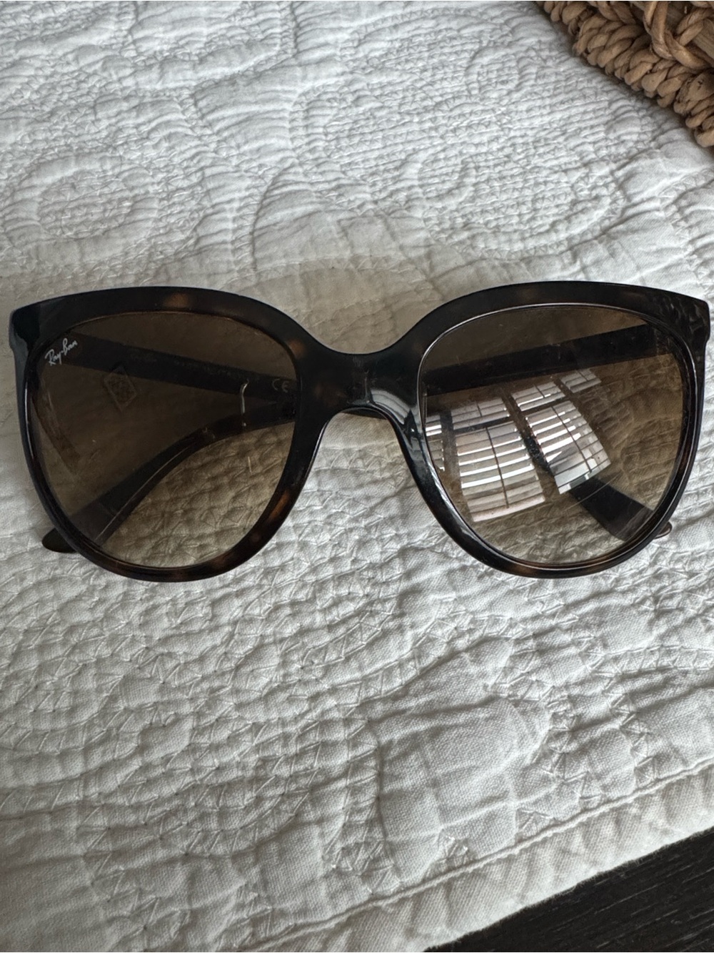 Ray-Ban Cat eye Tortoiseshell Frame Sunglasses with Brown Lenses